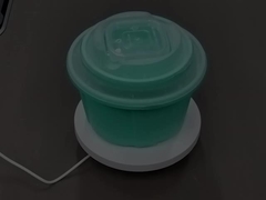 Caixa de plástico azul