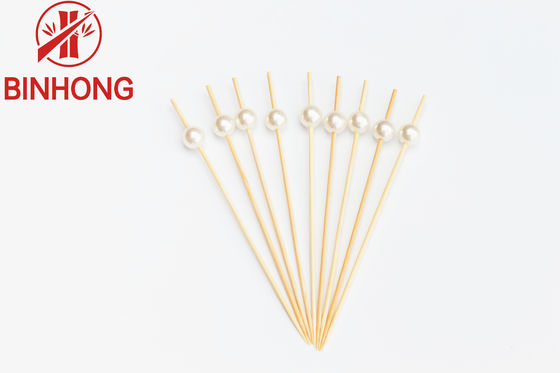 Espetos de madeira customizáveis do alimento de 0.065kg 12CM para