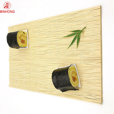 Esteira de rolamento de bambu do sushi biodegradável verde natural do agregado familiar