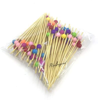 Espetos feitos sob encomenda da vara de Logo Art Natural Craft Fruit Bamboo