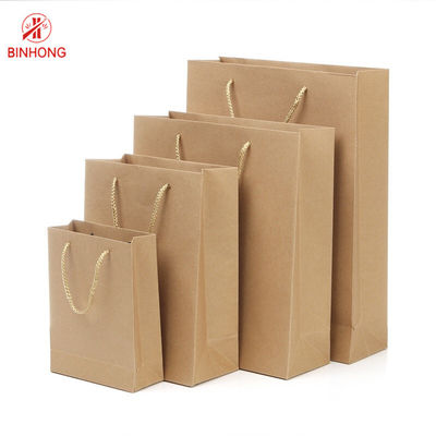 Sacos reciclados amigáveis de Eco 110gsm 16x6x12” Kraft