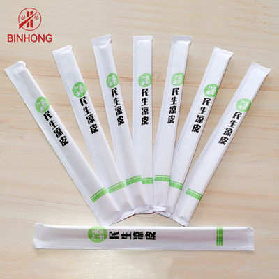 Hashis de bambu descartáveis dos gêmeos naturais para restaurantes, cópia do cliente
