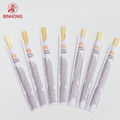 、 De bambu natural descartável 24cm do、 23 do、 21 dos hashis 20, meio envoltório do papel