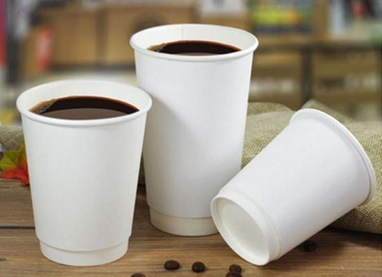 Copo 16oz da bebida do café do papel de embalagem da dupla camada ISO9001 para o café