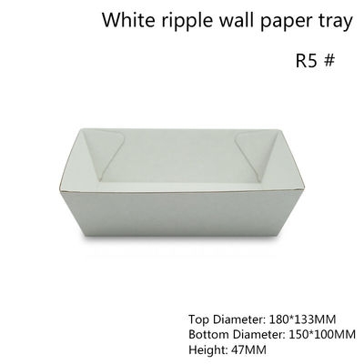 Serviço retangular Tray Height do alimento do Livro Branco 47mm