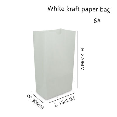 Papel de embalagem branco reciclável Carry Bags For Food Packaging de 60gsm 70gsm