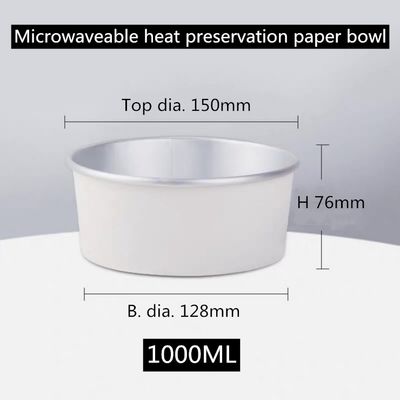 Descartáveis Microwaveable à prova de graxa levam embora lancheiras
