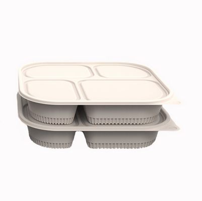 Recipiente de alimento descartável Degradable do compartimento da fécula de milho 3 de BRC