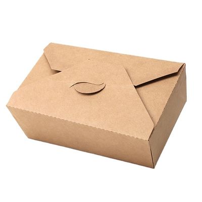 Comida descartável para levar Salada de frutas Frango frito Almoço Caixa de papel Kraft