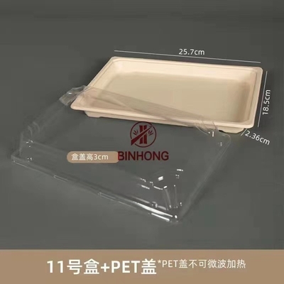 Caixa afastada Eco biodegradável do sushi de papel amigável