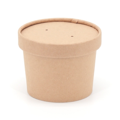 Bacia de papel do gelado de papel de embalagem/copo/parede das cubas única
