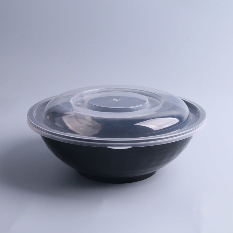 Feitos sob encomenda impressos removem a bacia de salada plástica redonda 750Ml descartável 950 Ml