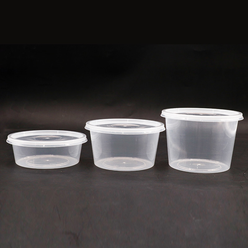 Recipientes de armazenamento descartáveis 8oz Leakproof do alimento do supermercado fino 12oz 16oz 32oz 64oz com tampas