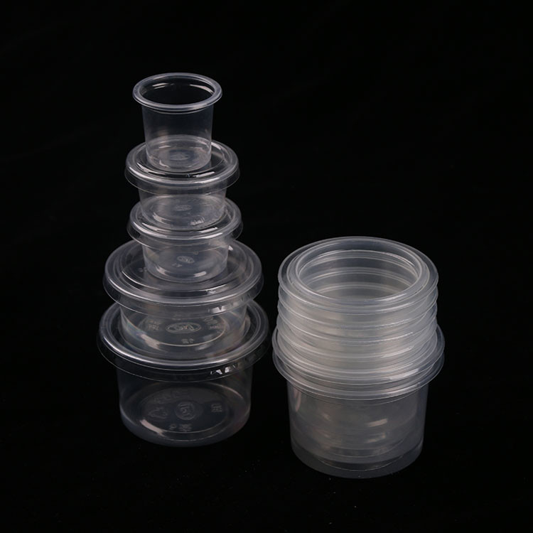 Mini copo descartável plástico 1oz claro 3oz 4.5oz do molho dos PP