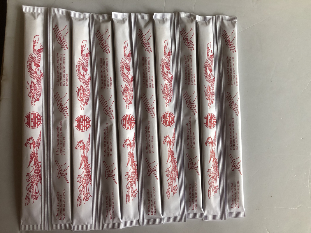 Hashis de bambu de 21CM -24CM TENSOGE Dispossiable com o papel completo envolvido para o alimento chinês