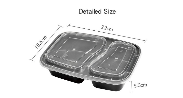 A micro-ondas remove a compartimento da caixa 2 do alimento o plástico descartável com tampa