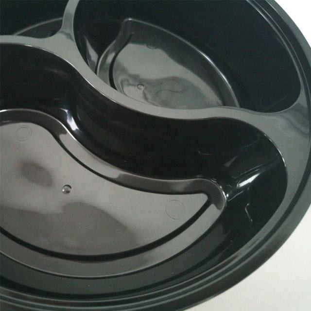 Círculo descartável Eco-amigável Bento Box Plastic And Microwavable