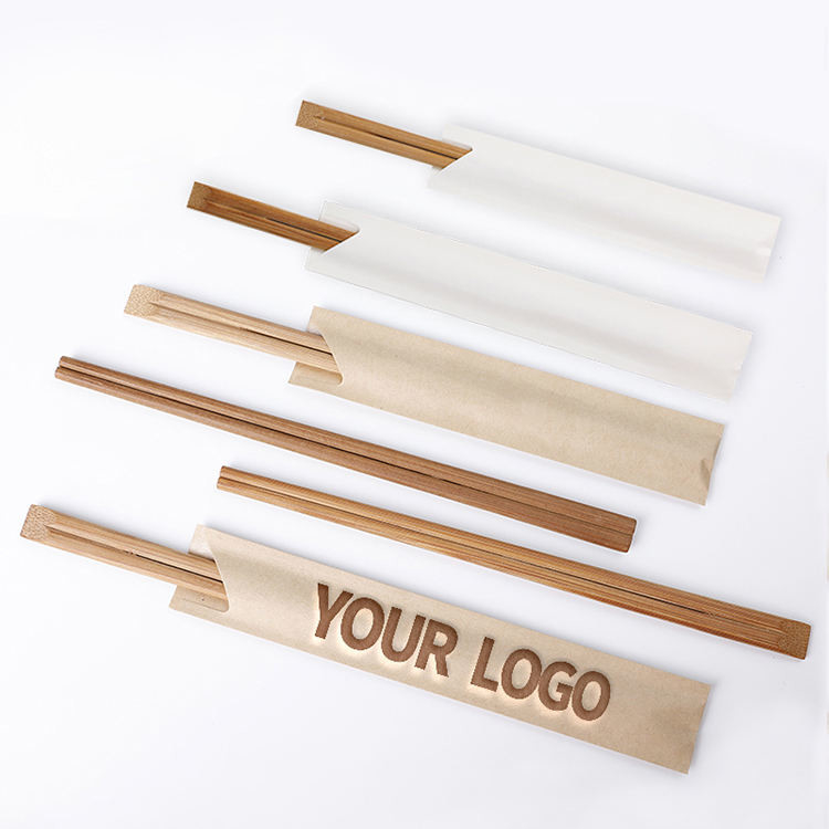 Pauzinhos de bambu descartáveis ​​chineses com logotipo personalizado para sushi de casamento