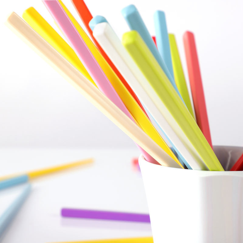 Conjunto de utensílios de pauzinhos de melamina para treinamento de 7 polegadas para crianças