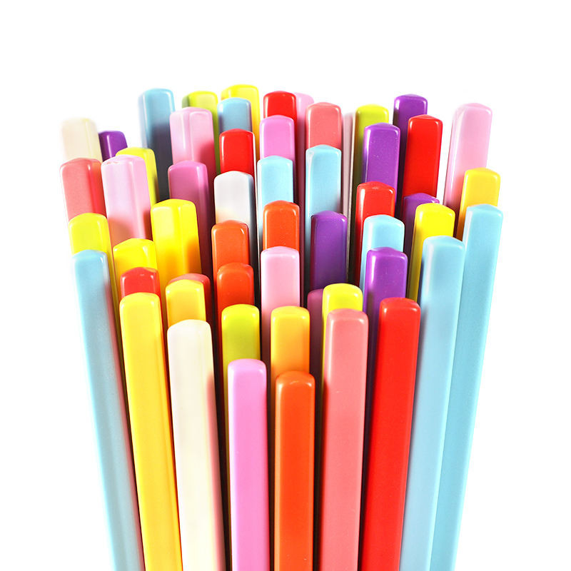 Conjunto de utensílios de pauzinhos de melamina para treinamento de 7 polegadas para crianças
