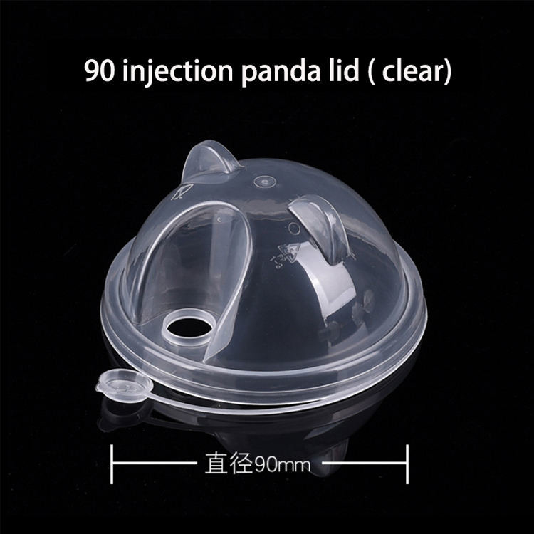 Tampa Leakproof descartável da modelação por injeção da bebida do gelo do chá do leite da tampa plástica de 90MM