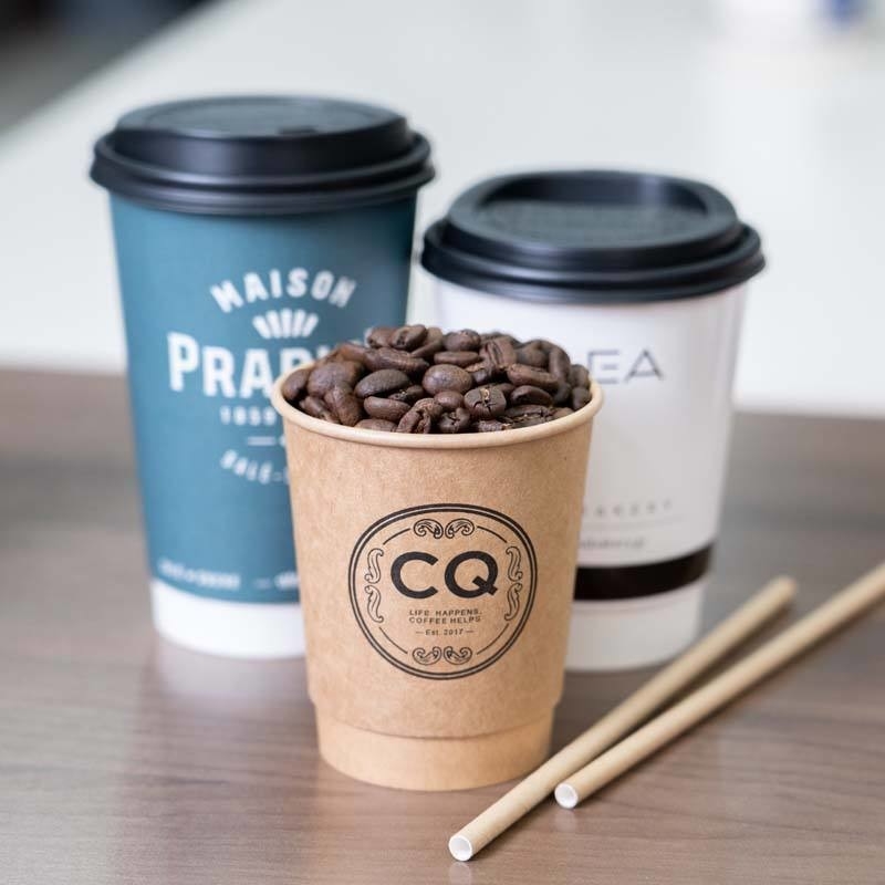 único copo descartável do papel de embalagem da parede 3-22oz para o café & bebidas quentes