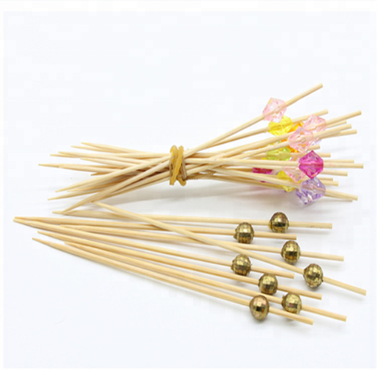 Espetos feitos sob encomenda da vara de Logo Art Natural Craft Fruit Bamboo