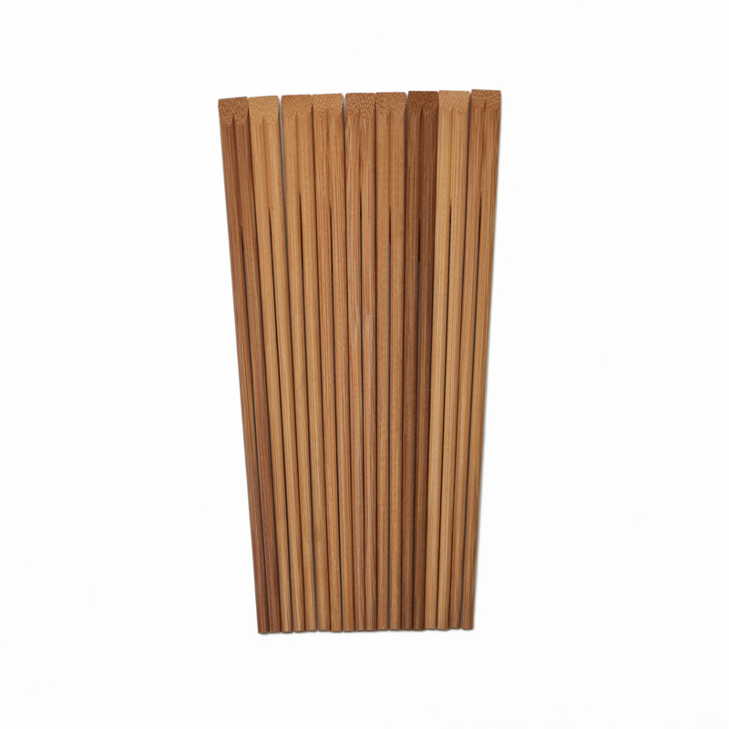 Pauzinhos de bambu marrom ou carbonizado 21cm/24cm 4,8mm-5,0mm