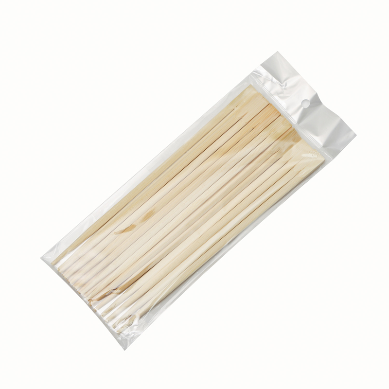 Pauzinhos de bambu descartáveis ​​chineses em papel individual Pauzinhos de madeira de bambu