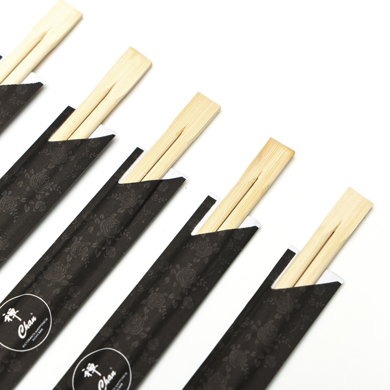Pauzinhos de bambu com logotipo personalizado para sushi personalizado Embalagem individual