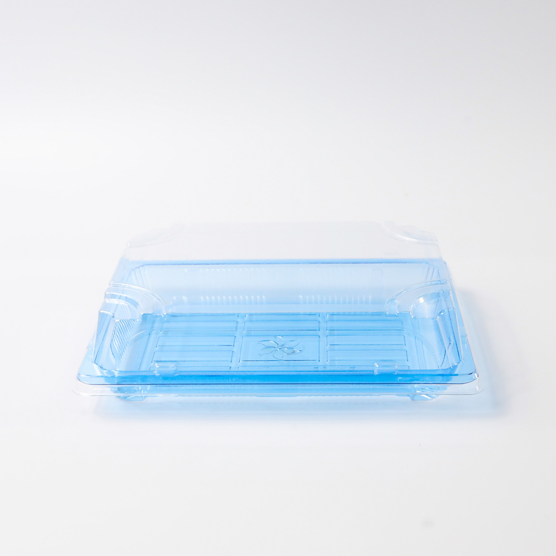 BH00-11 recipiente de alimentos caixa de embalagem para levar plástico para boa alimentação plástico azul caixa de sushi descartável