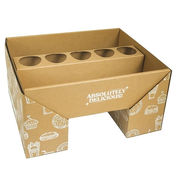 Caixa de comida descartável de papel Kraft,caixa de piquenique ; Caixa para levar para restaurante, caixa de fast food