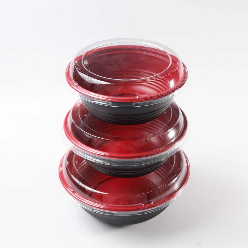 Pet de plástico Domo redondo Pastel Moon Cake Caixas de frutas Container