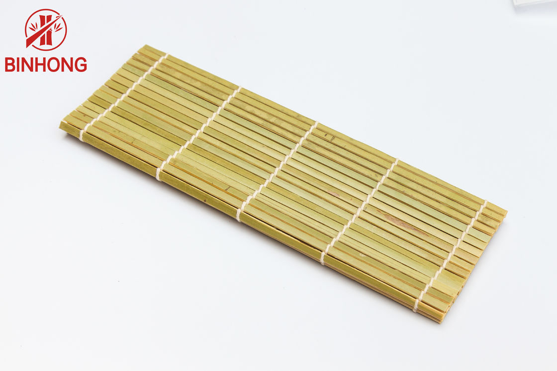 Esteira de bambu natural do rolamento do sushi do uso fácil 21cm*24cm