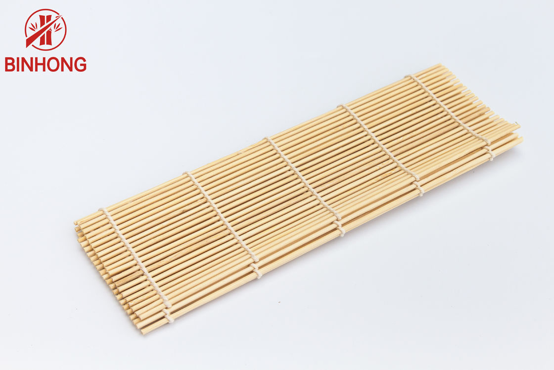 Esteira de bambu natural do rolamento do sushi do uso fácil 21cm*24cm