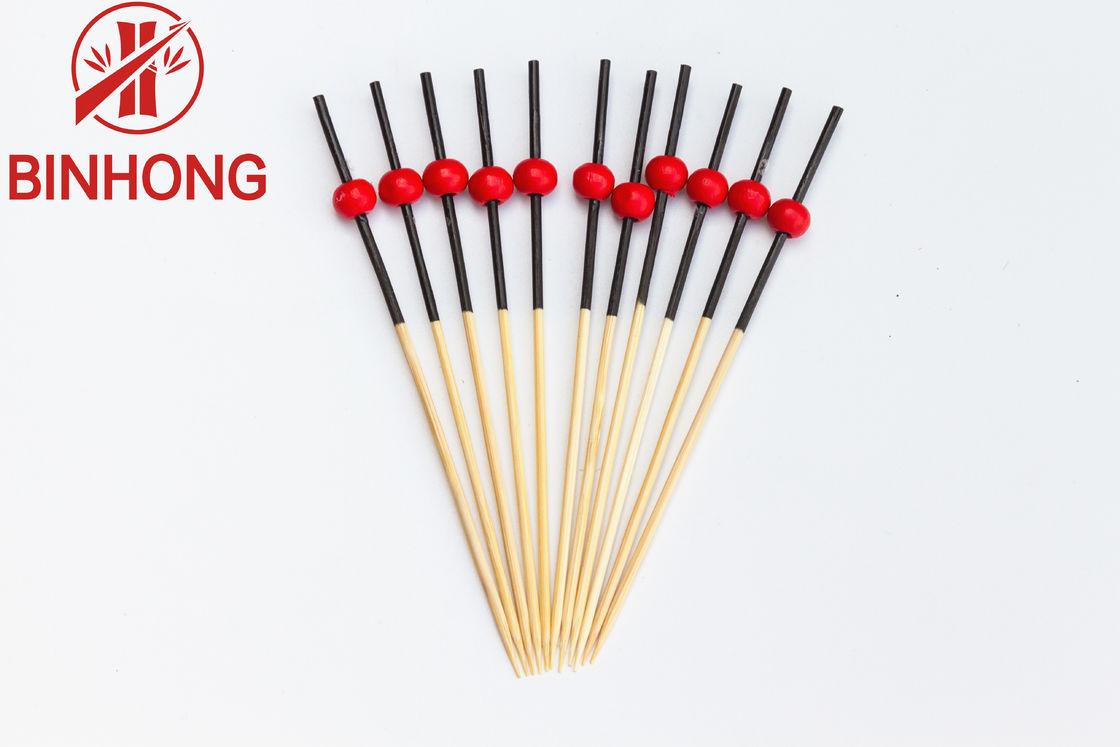 Varas de bambu lustradas amigáveis do espeto de Eco 12cm