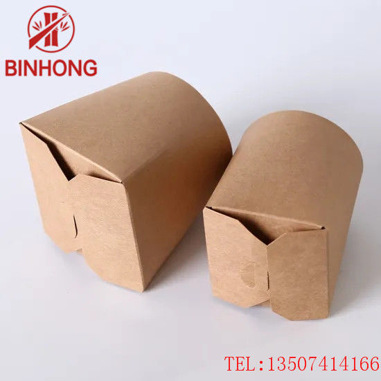 Empilhável recicle as caixas afastadas de papel de 45oz Kraft