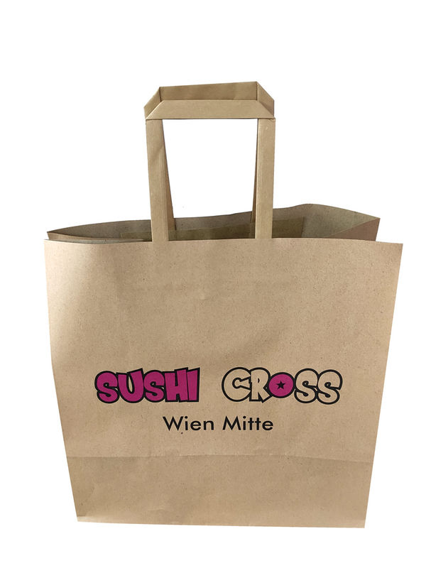 Sacos reciclados amigáveis de Eco 110gsm 16x6x12” Kraft