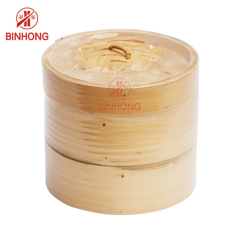Dê forma circularmente à cesta de bambu do navio de 24cm para bolinhas de massa