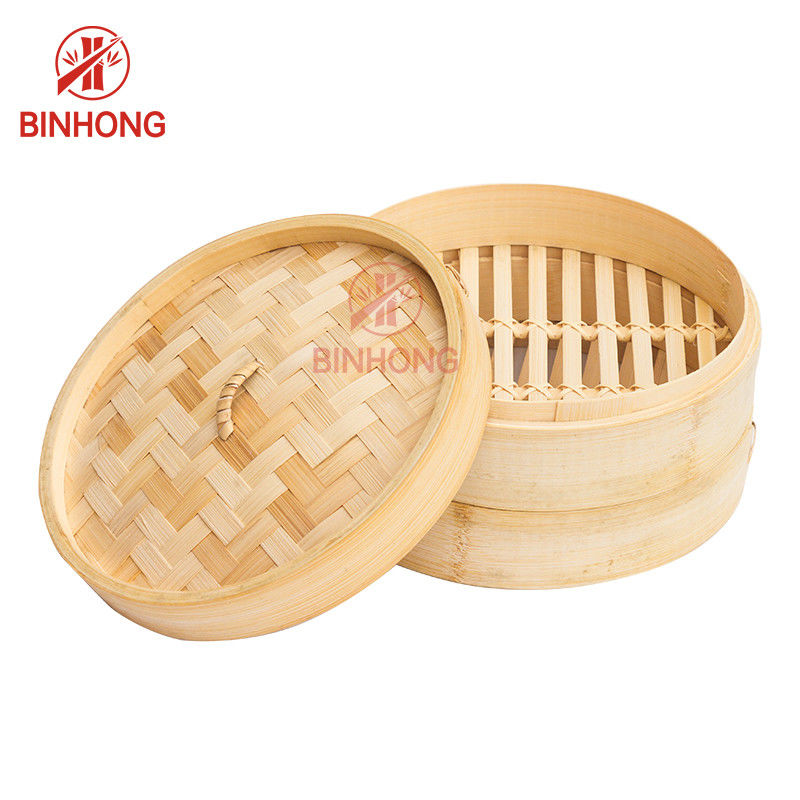Dê forma circularmente à cesta de bambu do navio de 24cm para bolinhas de massa