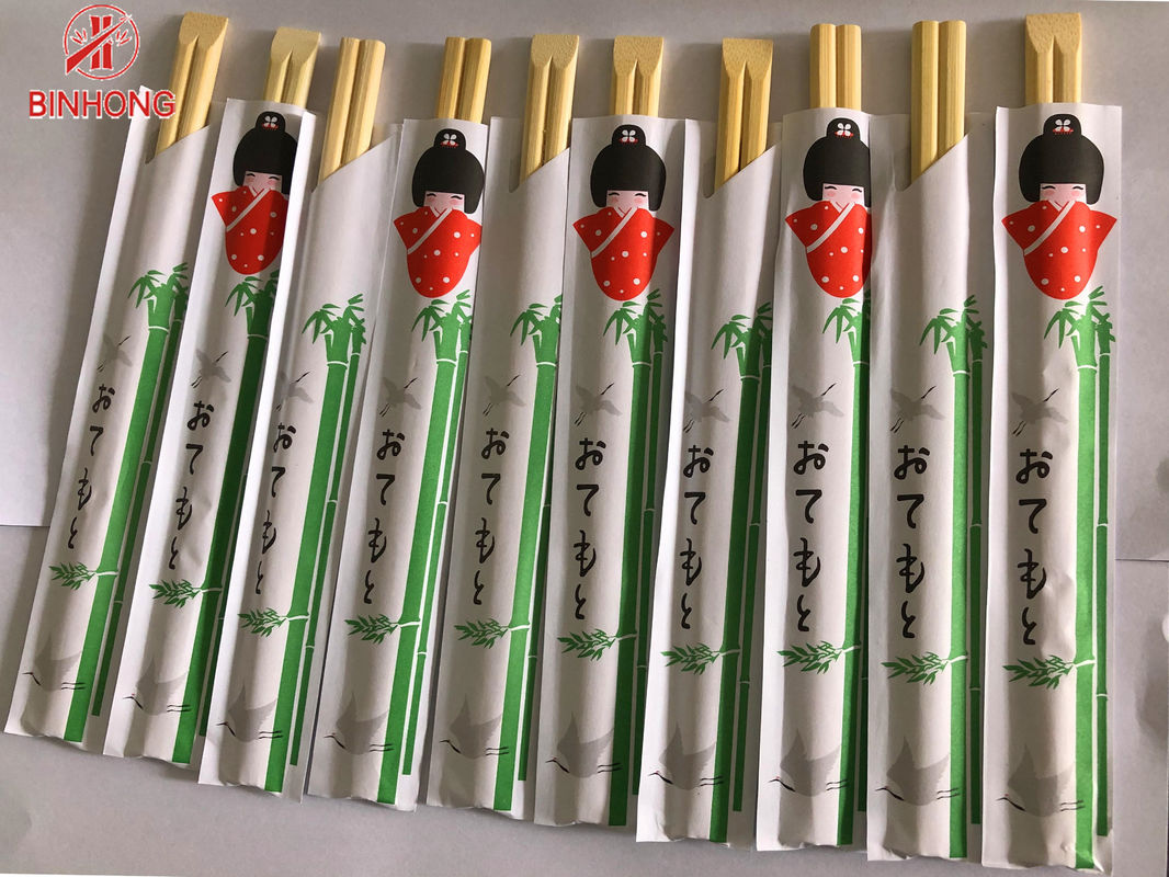 O meio papel envolveu UV processou hashis de bambu descartáveis de 4.8mm