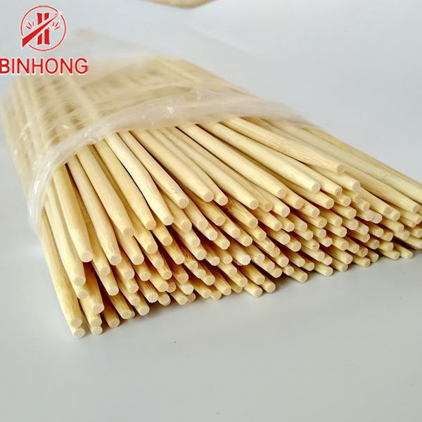 Hashis de bambu descartáveis redondos da cor 18cm da natureza