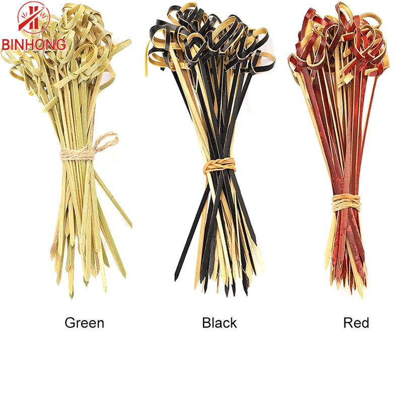 Espetos feitos sob encomenda da vara de Logo Art Natural Craft Fruit Bamboo