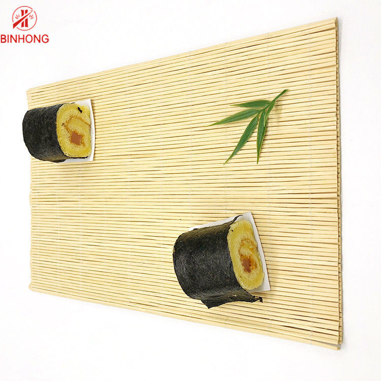Esteira de rolamento de bambu do sushi biodegradável verde natural do agregado familiar