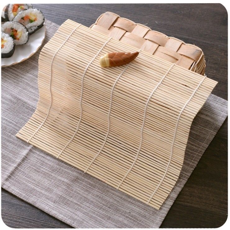 Esteira de rolamento de bambu natural durável da cor 27cm