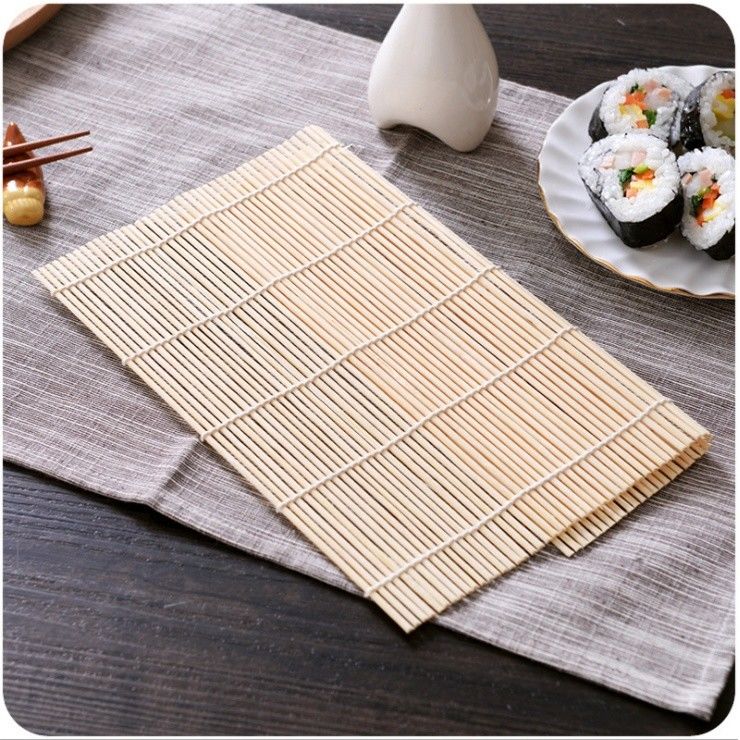 Esteira de rolamento de bambu natural durável da cor 27cm