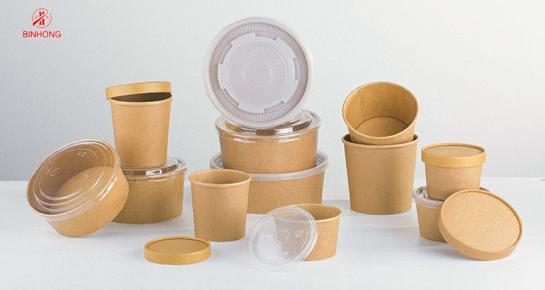 O papel redondo do alimento leva embora a prova 500ml do escape da caixa