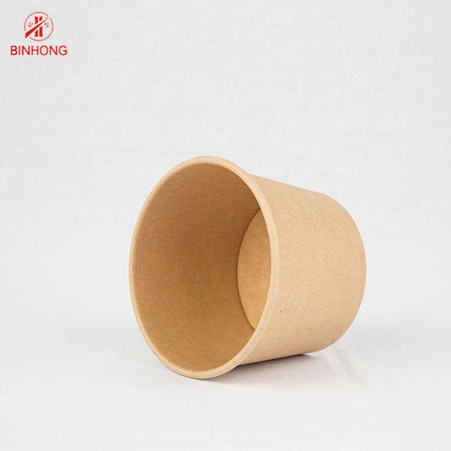 Recipientes 16oz de papel descartáveis amigáveis de Eco com tampa