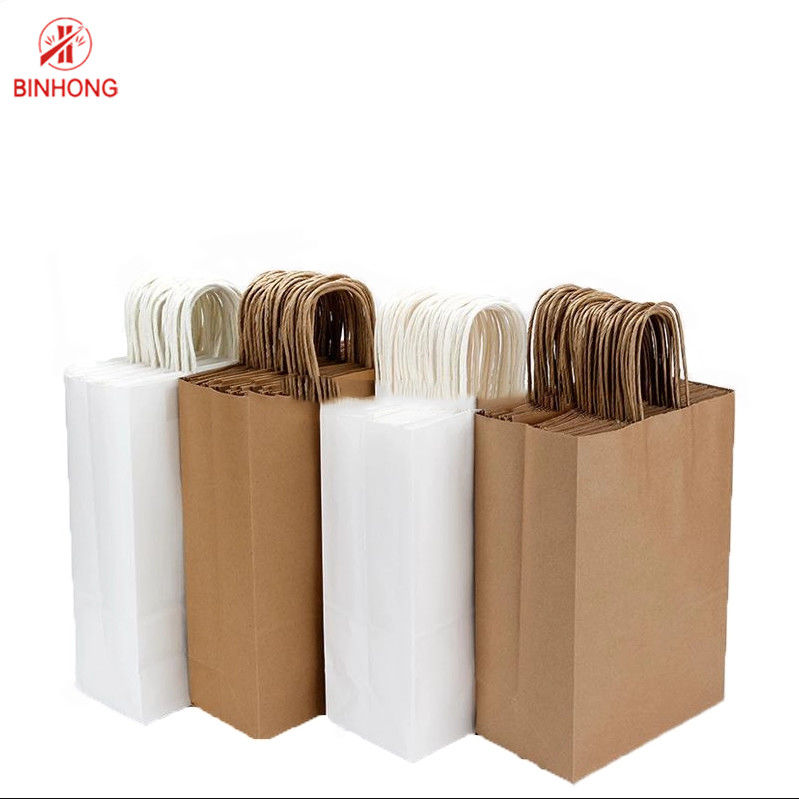 A prova de óleo revestiu os sacos torcidos 80gms de papel do punho