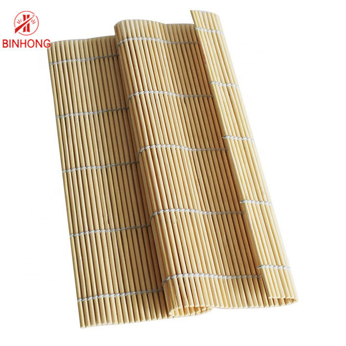 ISO9001 multifuncional 24cm*24cm Mat For Sushi de bambu